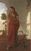Tilly Kettle Dancing Girl or An Indian Dancing Girl with a Hookah USA oil painting artist